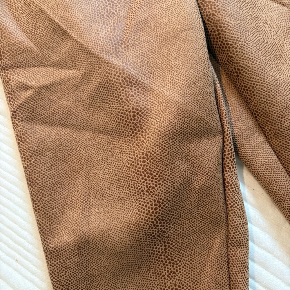WHBM Runway Bronze Foil Snake Print Leggings - Picture 6 of 11